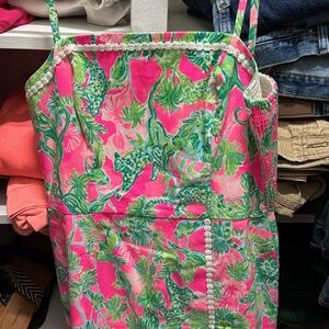 Lilly Pulitzer Tropical Pink and Green One Piece